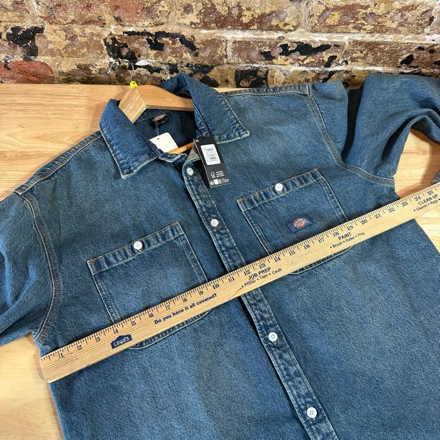 Dickies Mens Medium Jean Jacket Shirt NEW