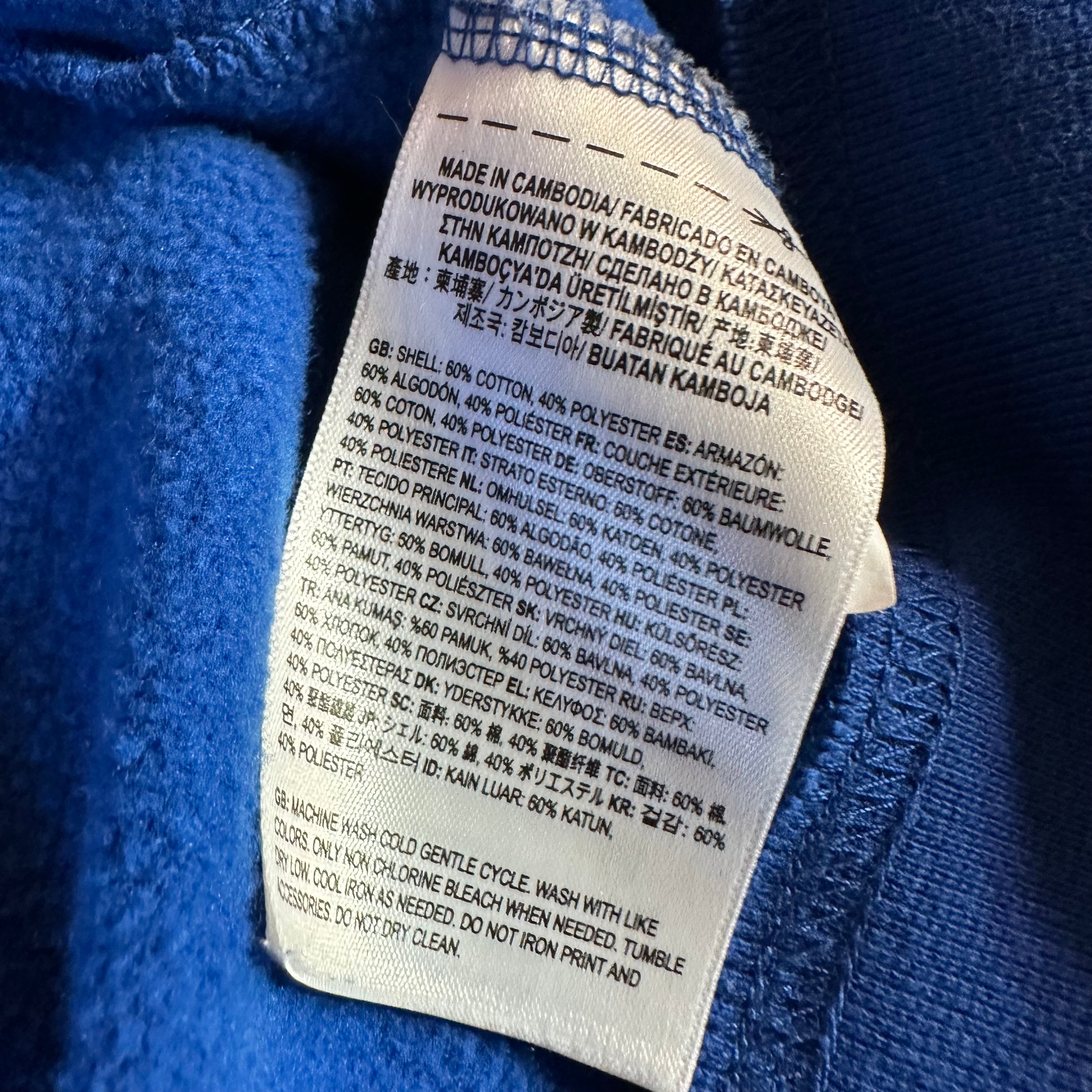 VANS Blue Full Zip Hoodie Mens Medium