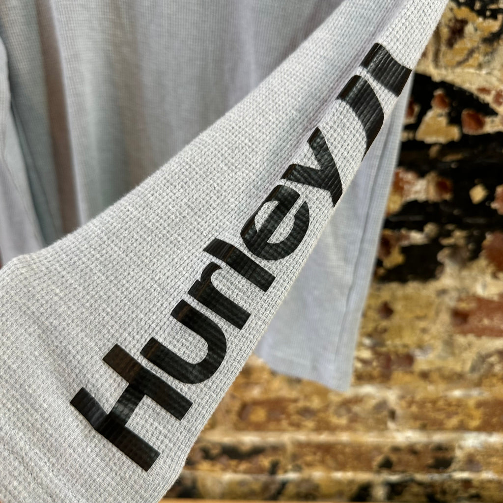 Hurley Boys Large Gray Thermal Long Sleeve T-Shirt