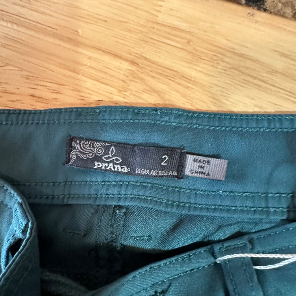 Prana Womens 2 Green Pants