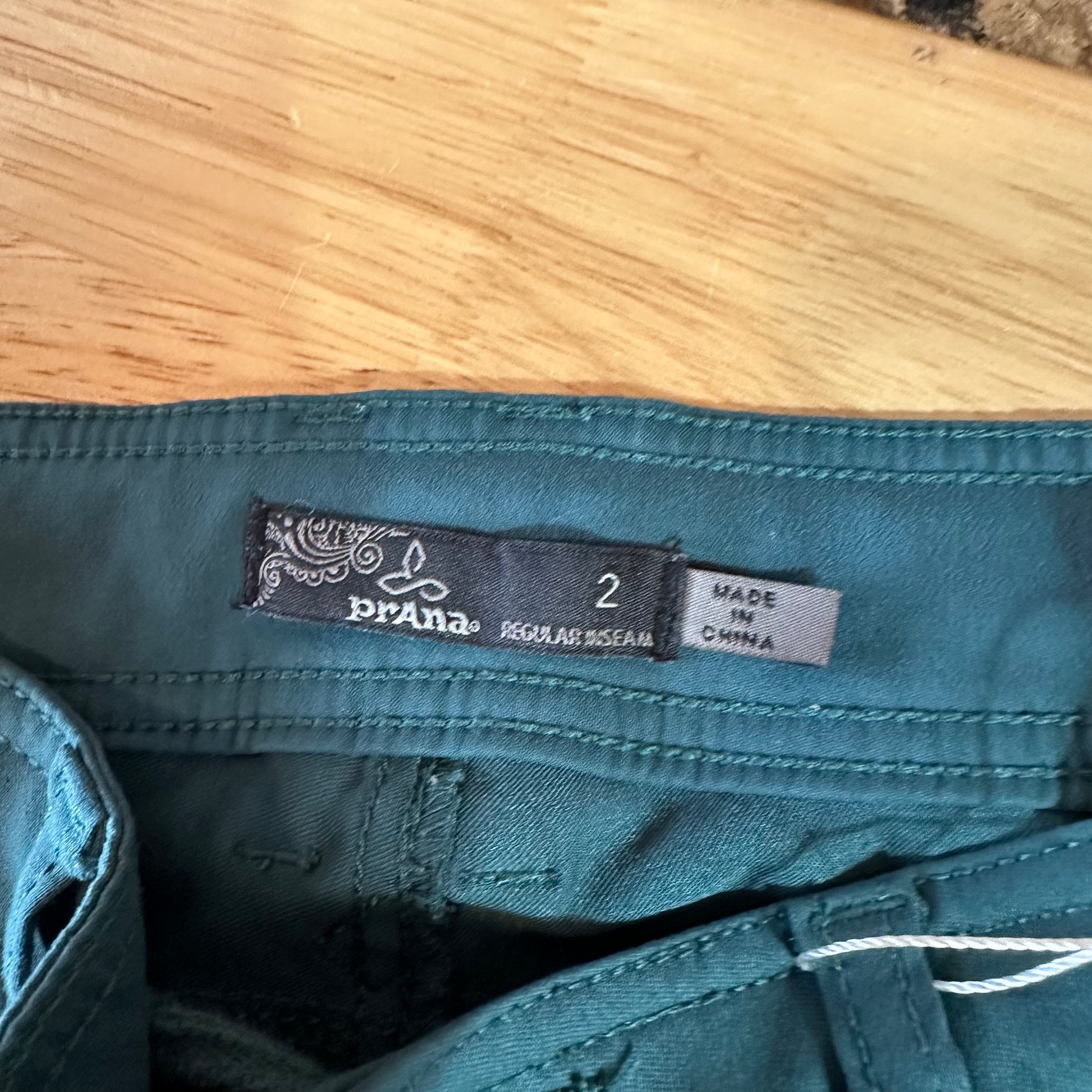 Prana Womens 2 Green Pants