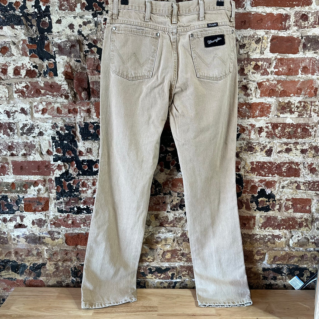 Wrangler Mens 32x34 Tan Jeans
