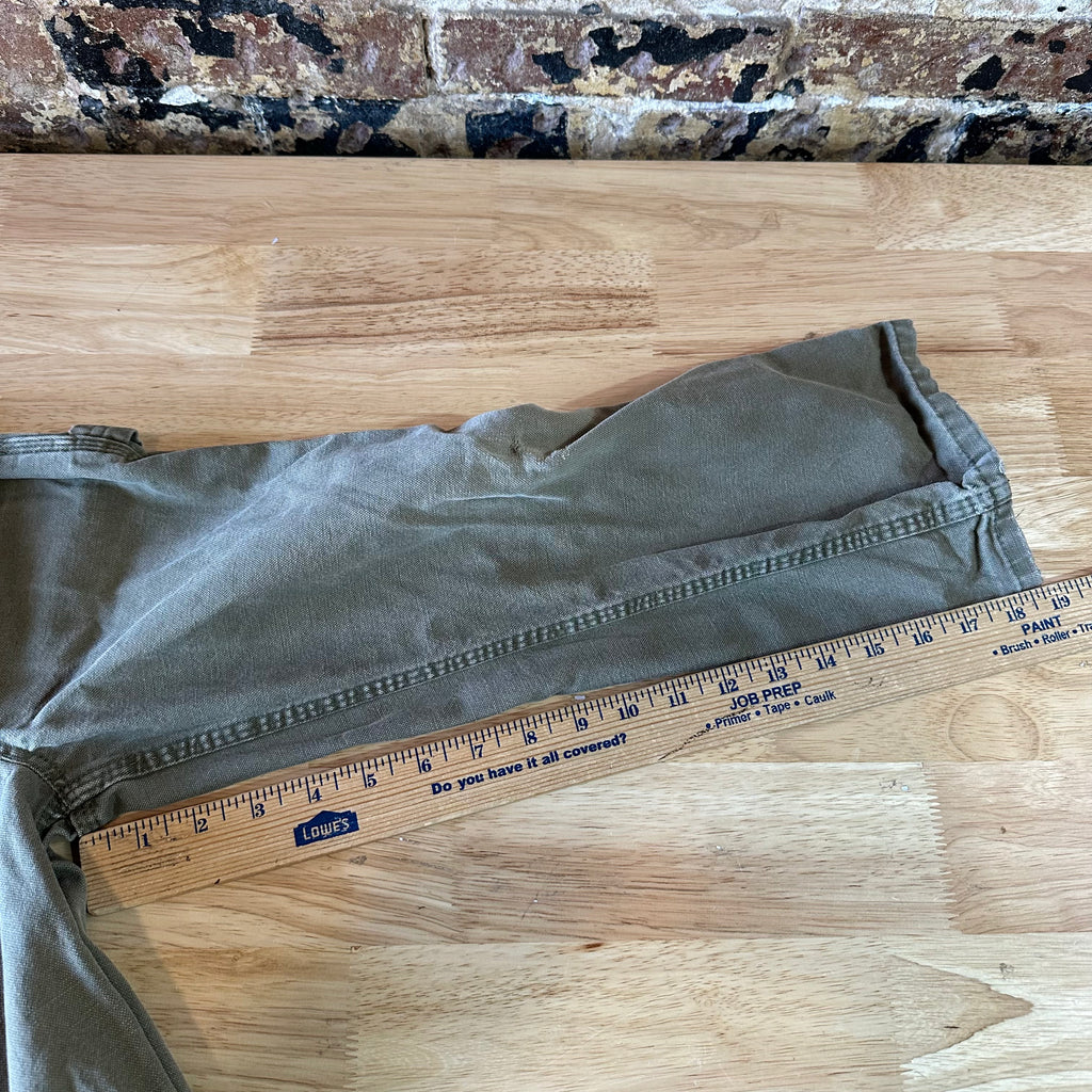 Carhartt Boys Size 6 Carpenter Pants Green 21x19"