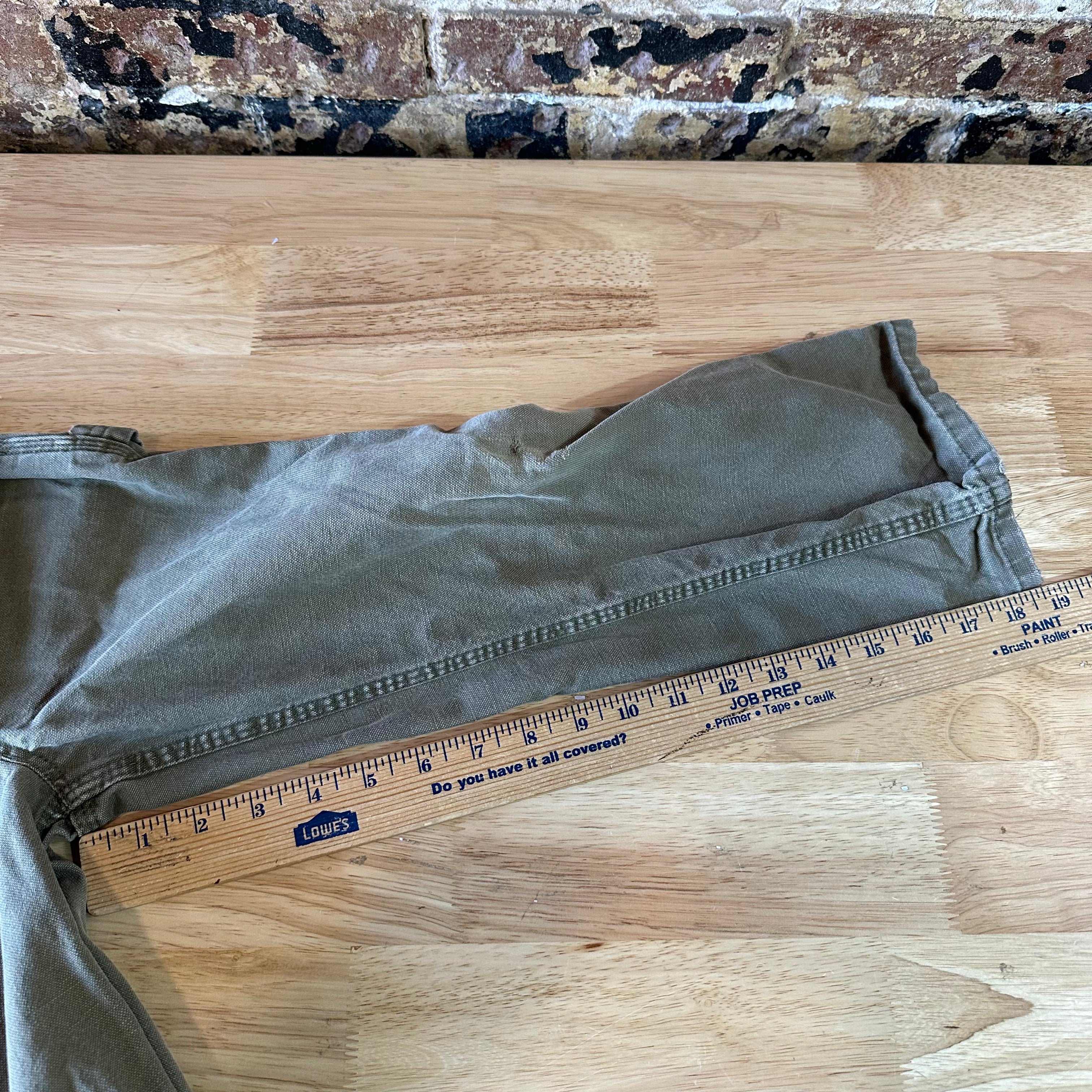 Carhartt Boys Size 6 Carpenter Pants Green 21x19"