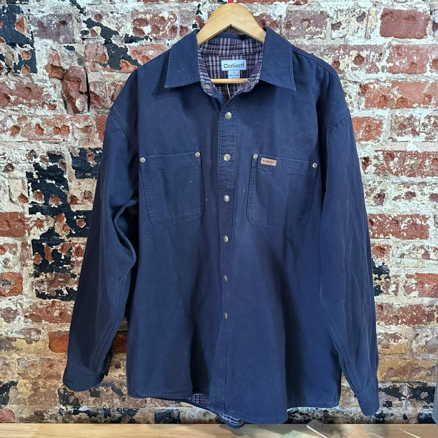 Carhartt S96 Mens Large Blue Shacket