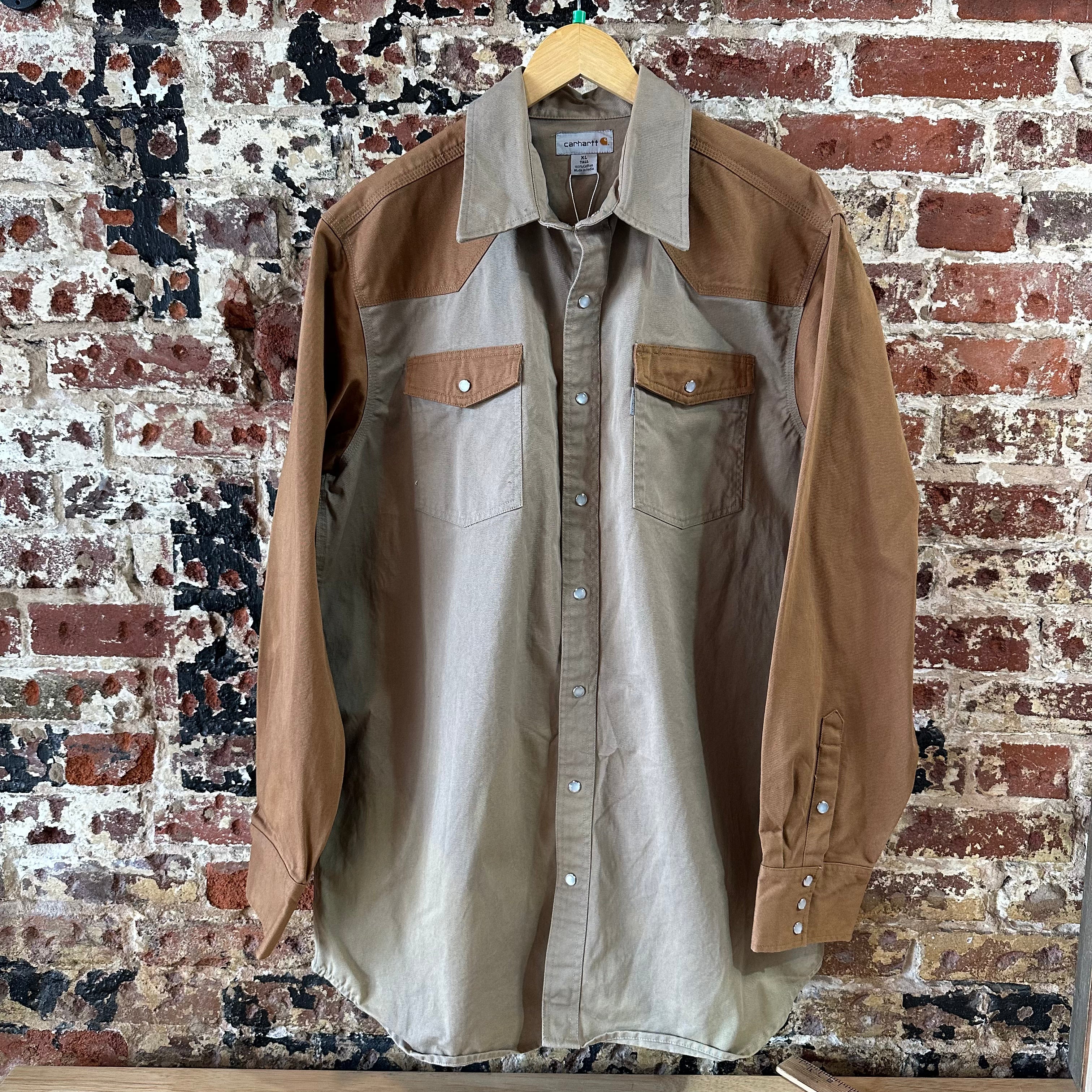 Carhartt Mens XL Tall Long Sleeve Western Shirt