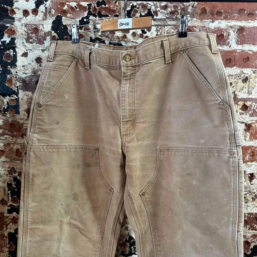 Carhartt B01 BRN Mens 38x32 Double Knee Pants