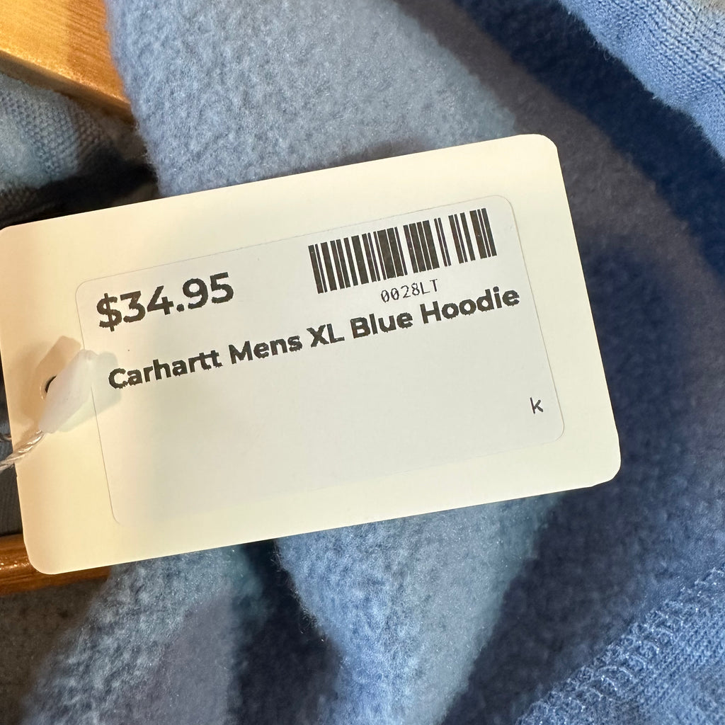 Carhartt Blue Hoodie Mens XL