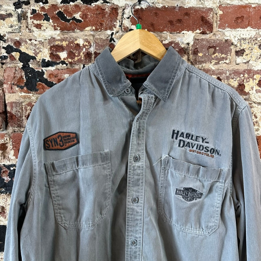 Harley Mens XL L/S Button Up