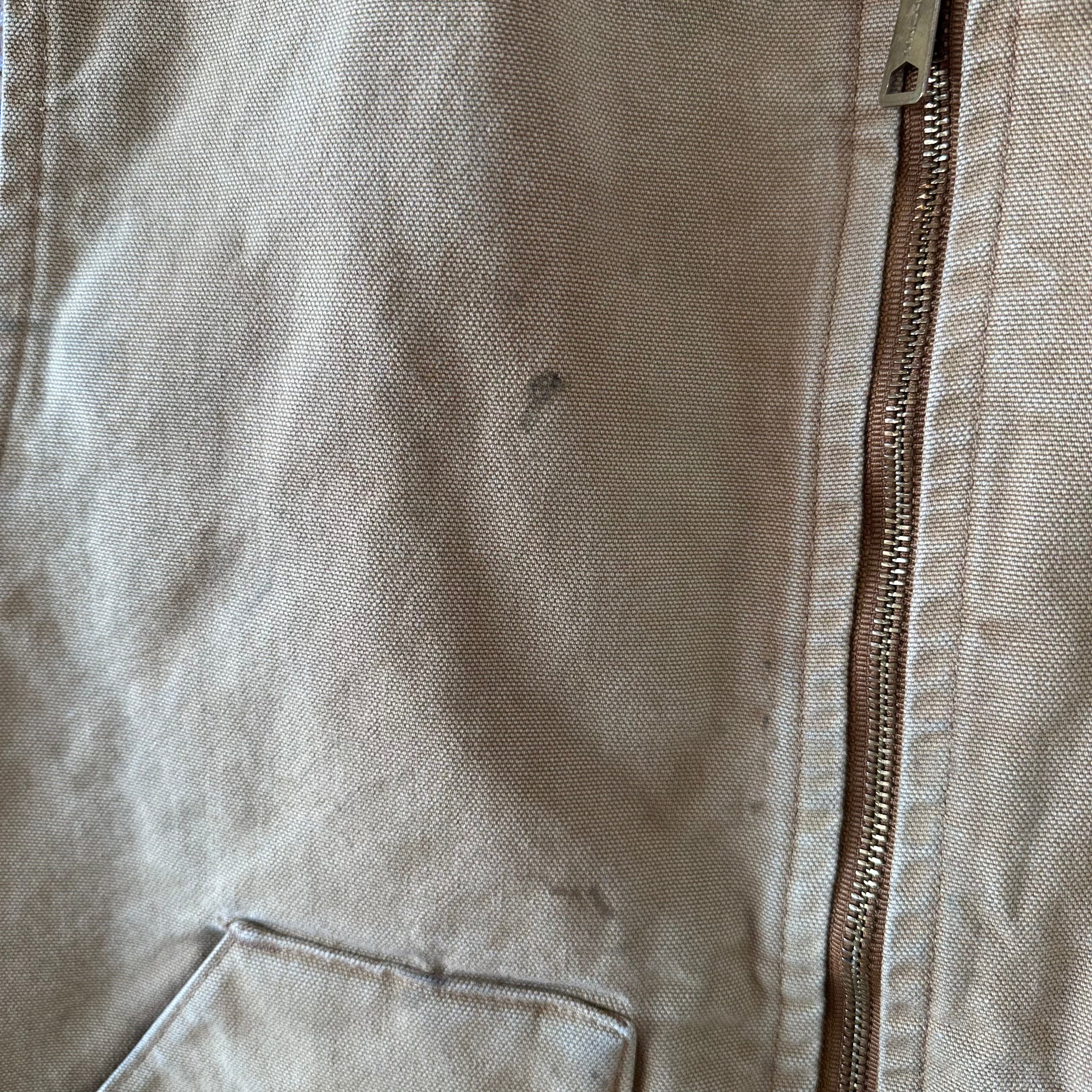 Carhartt Canvas Vest V01 BRN Men's Size XL Full Zip Brown