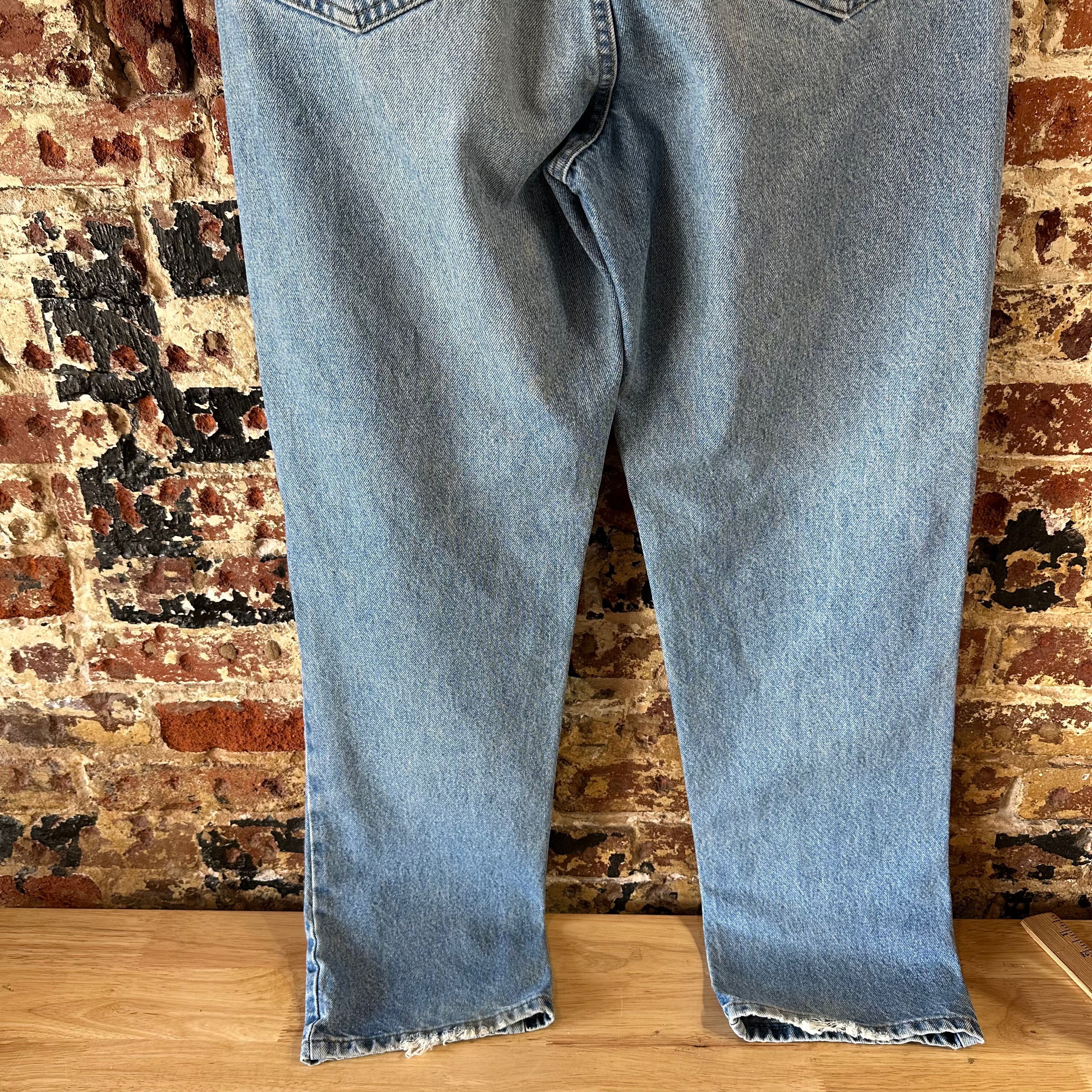Carhartt Mens 36x34 Blue Jeans