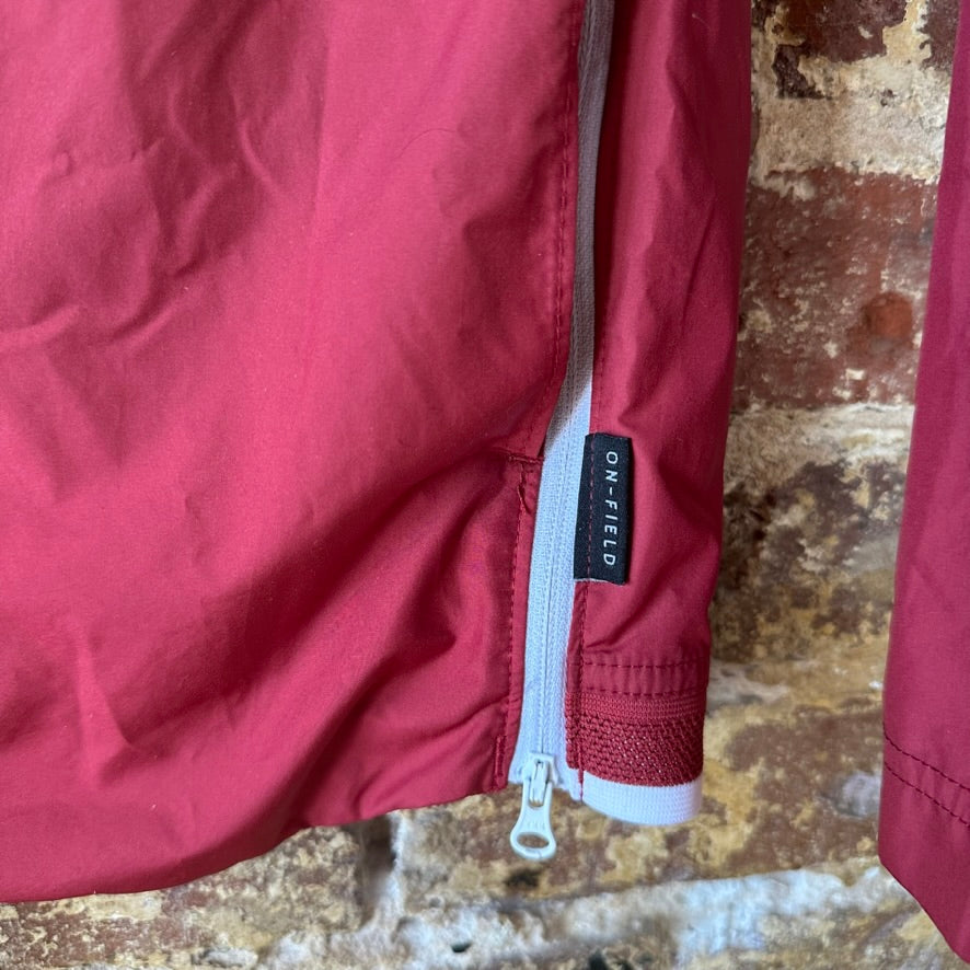 Nike Arkansas Razorbacks 1/4 Zip Sideline Pullover Jacket Mens Small Red