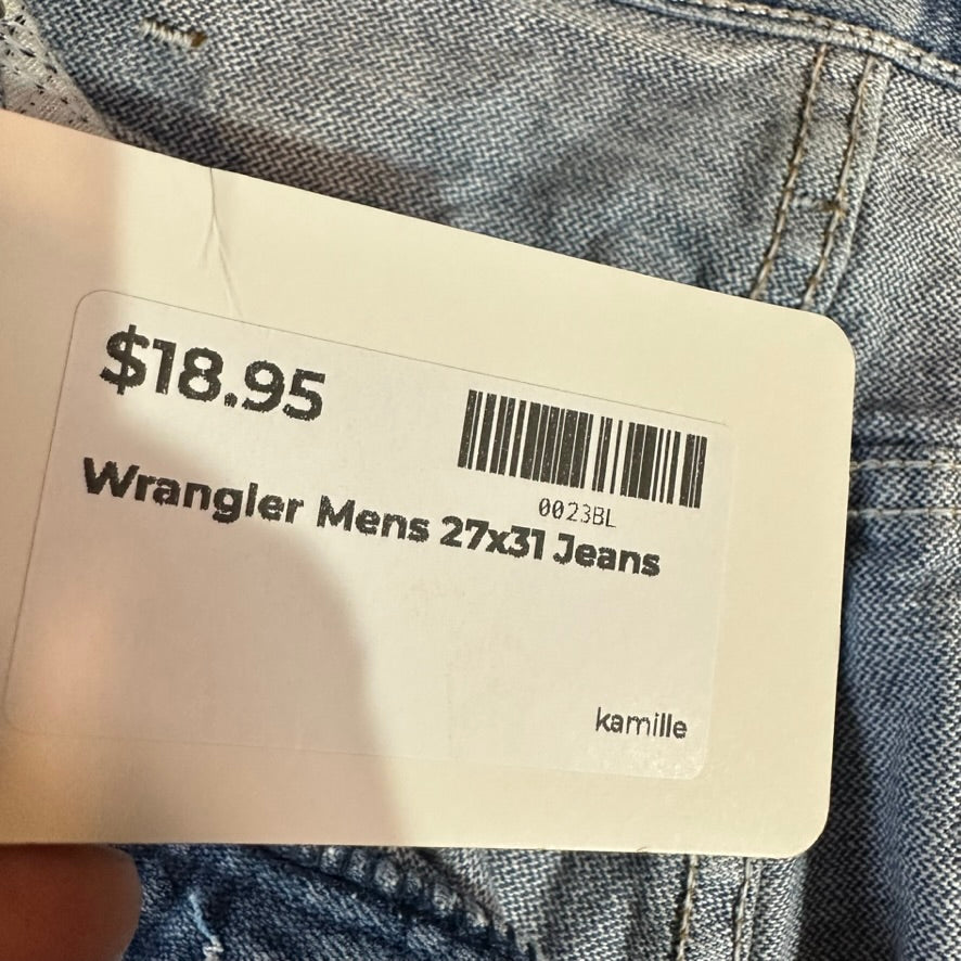 Wrangler Mens 27x31 Blue Jeans