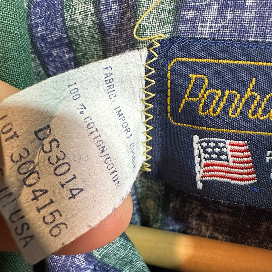 VTG Panhandle Men's Large Green Western Shirt