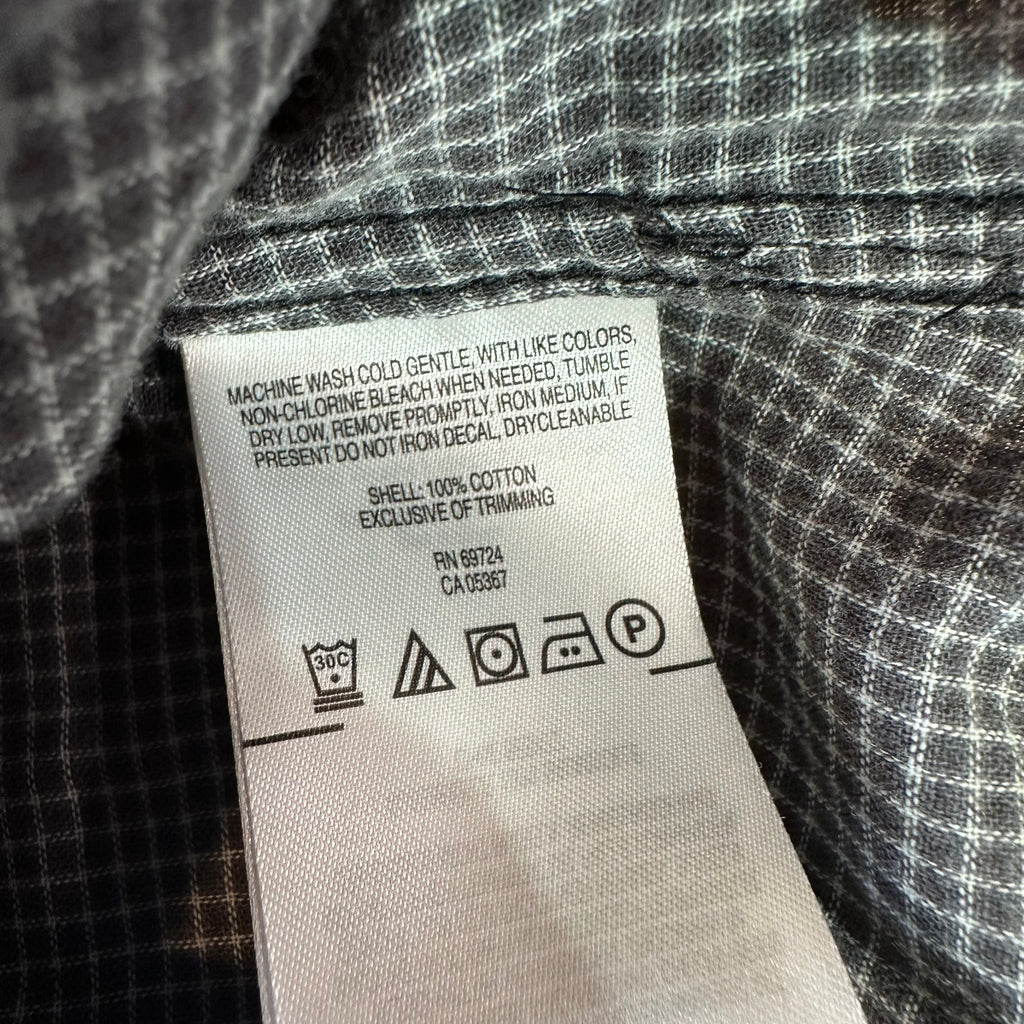 Columbia Shirt Womens Medium Long Sleeve Button Up Gray Black Hooded