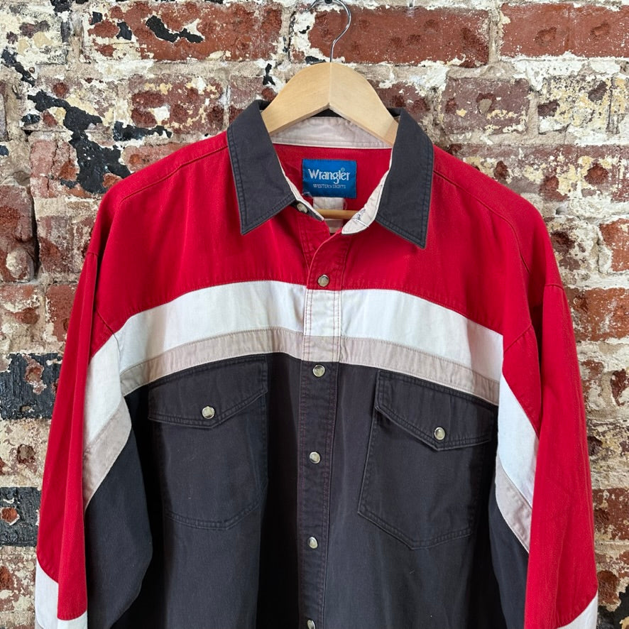 Wrangler Mens XL L/S Button Up