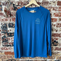 Reel Life Long Sleeve Shirt Women's Size XL Blue Water Fishing