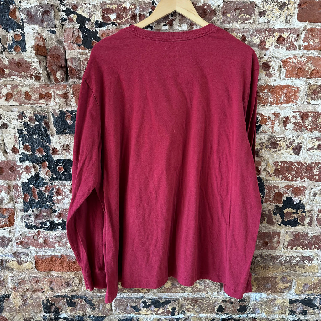 Nike Arkansas Razorbacks Hogs Mens Size 2XL Red Long Sleeve T-Shirt