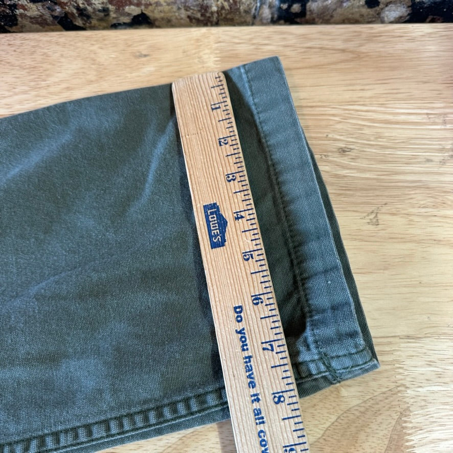 Carhartt Relaxed Fit Pants green rugged canvas work Mens 31x32 MOS