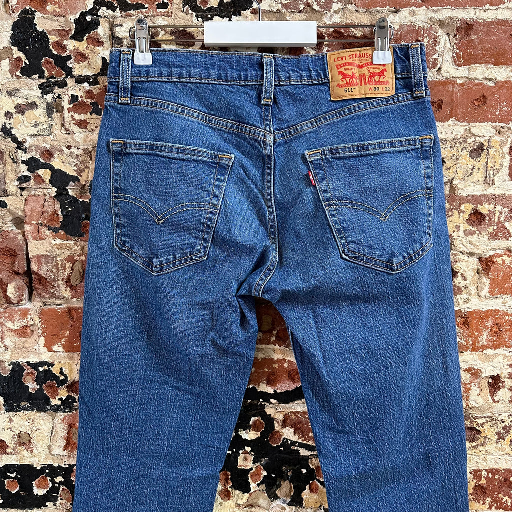 Levis 511 Mens 30x32 Blue Jeans