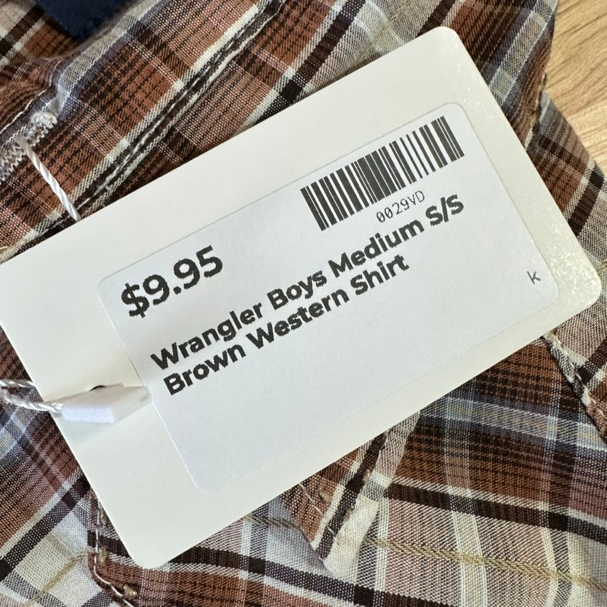 Wrangler S/S Western Shirt Boys Medium