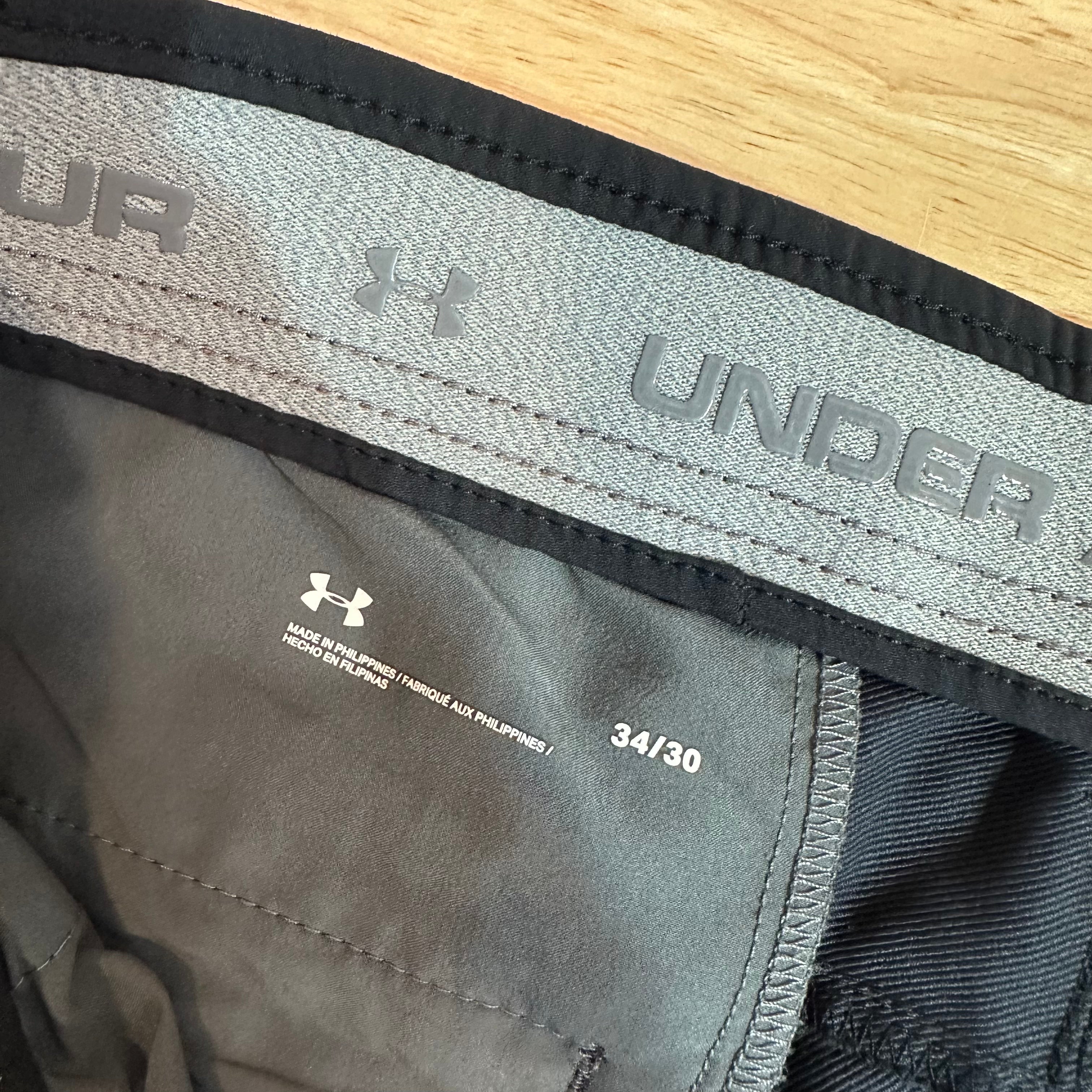 Under Armour Mens 34x30 Black Pants