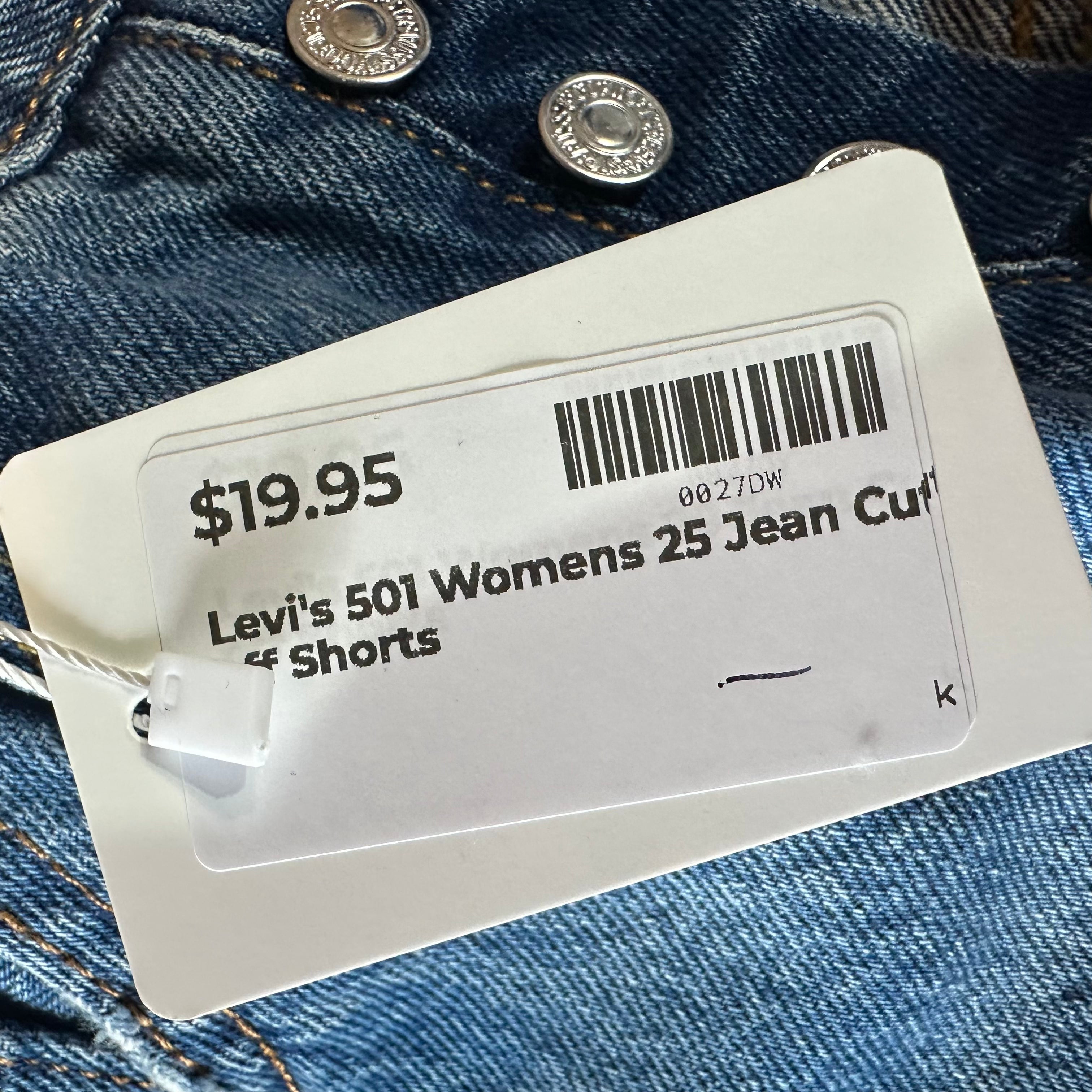 Levi's Cut off Jean Shorts Womens 25