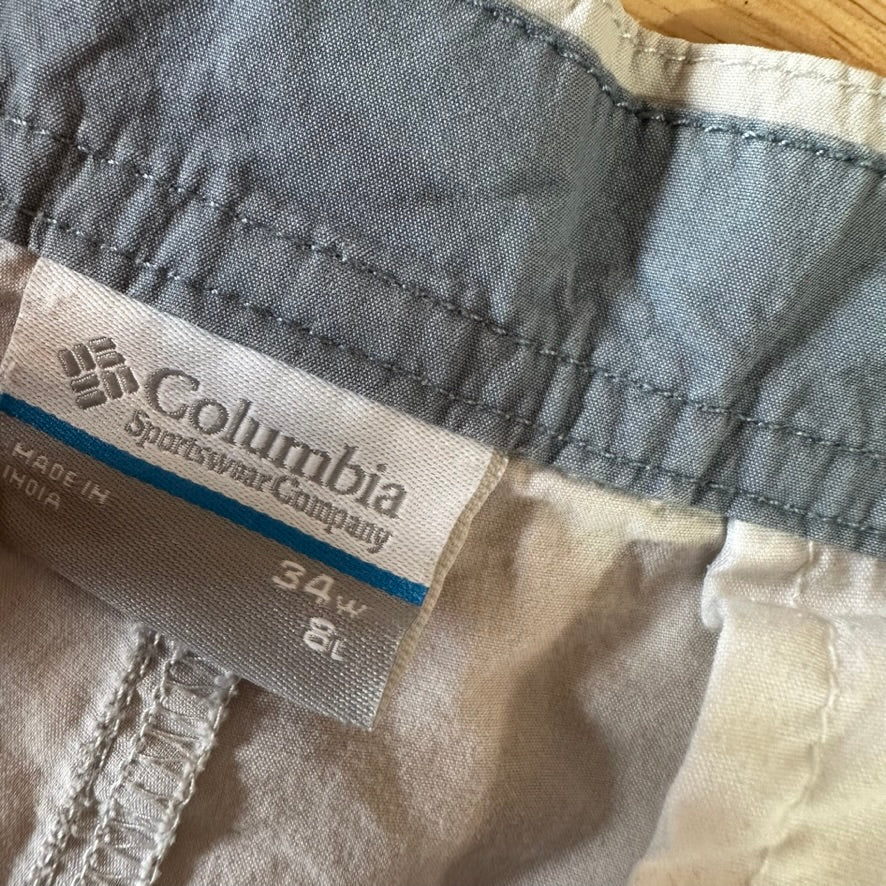 Columbia Mens 34 Tan Shorts