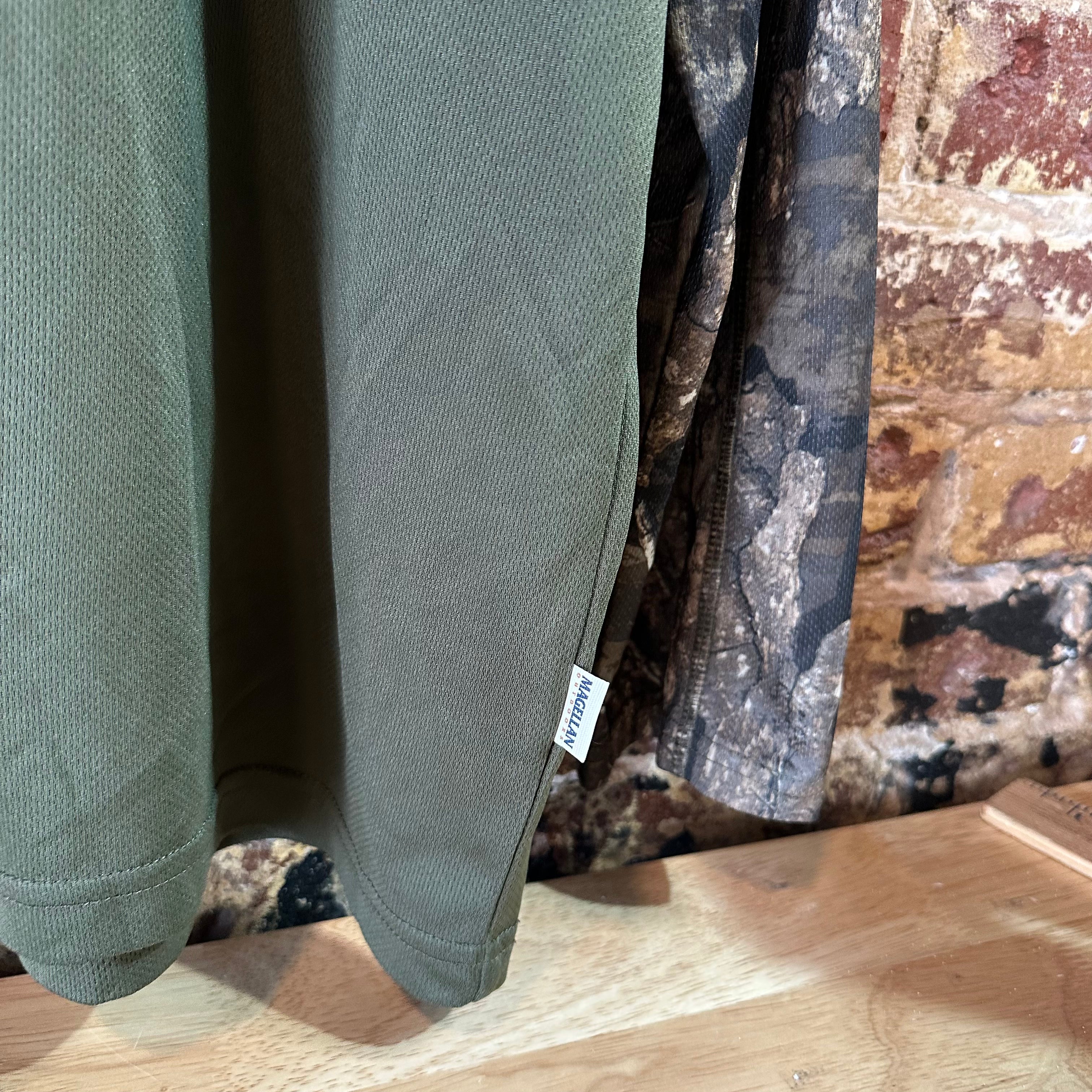 Magellan Men's 2XL L/S Camo 1/4 zip