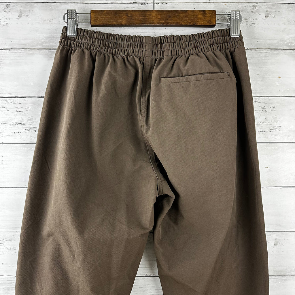 Outdoor Voices Pants Women Small Brown Cropped Elastic Waist Activewear 26x25