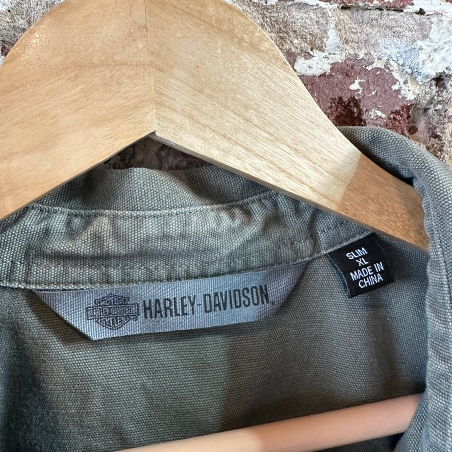 Harley Mens XL L/S Button Up