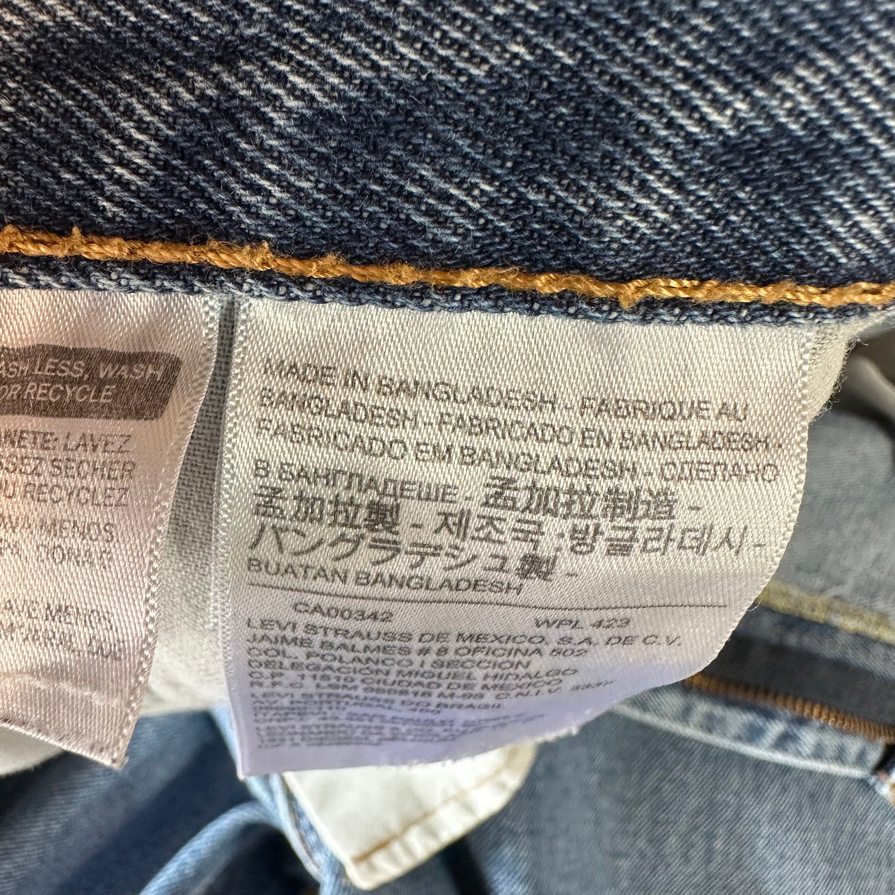 Levi's 550 Mens 38x29 Blue Jeans