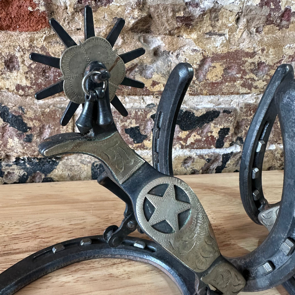 SPUR and HORSESHOE BOOKENDS St. Croix Forge Western Vintage