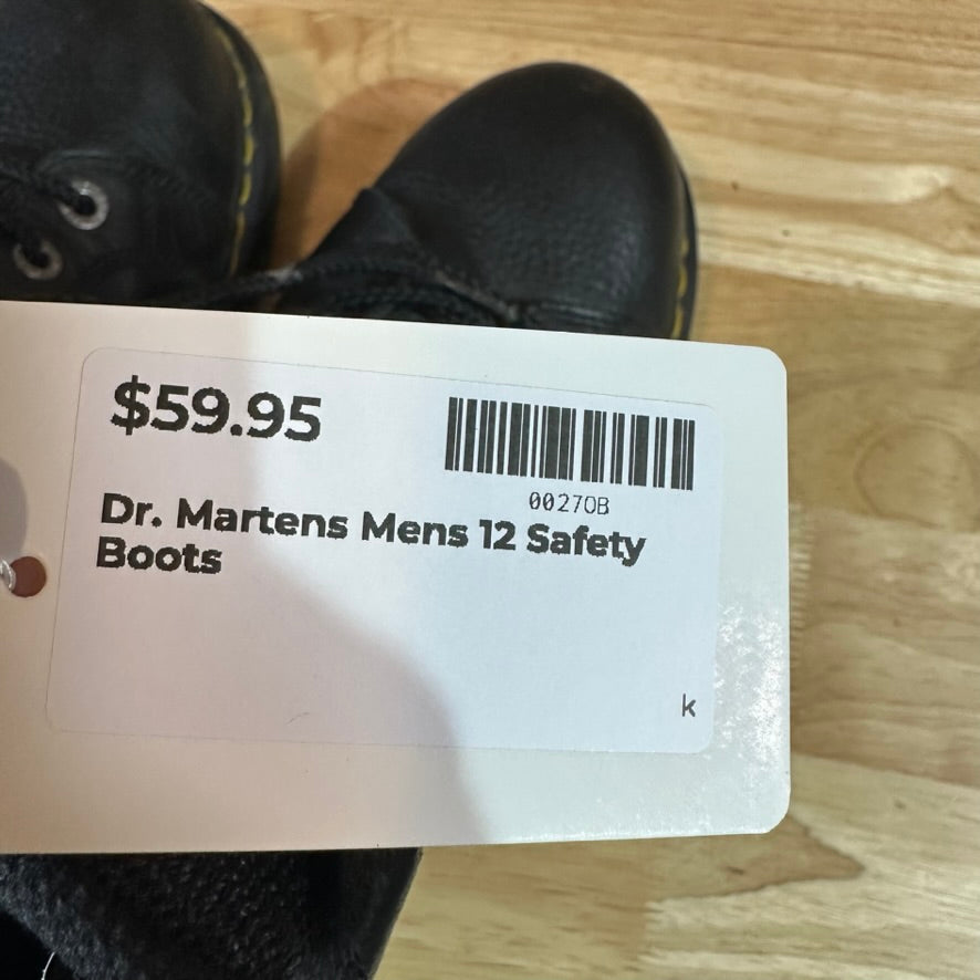 Dr Marten Steel toe Mens 12 Boots