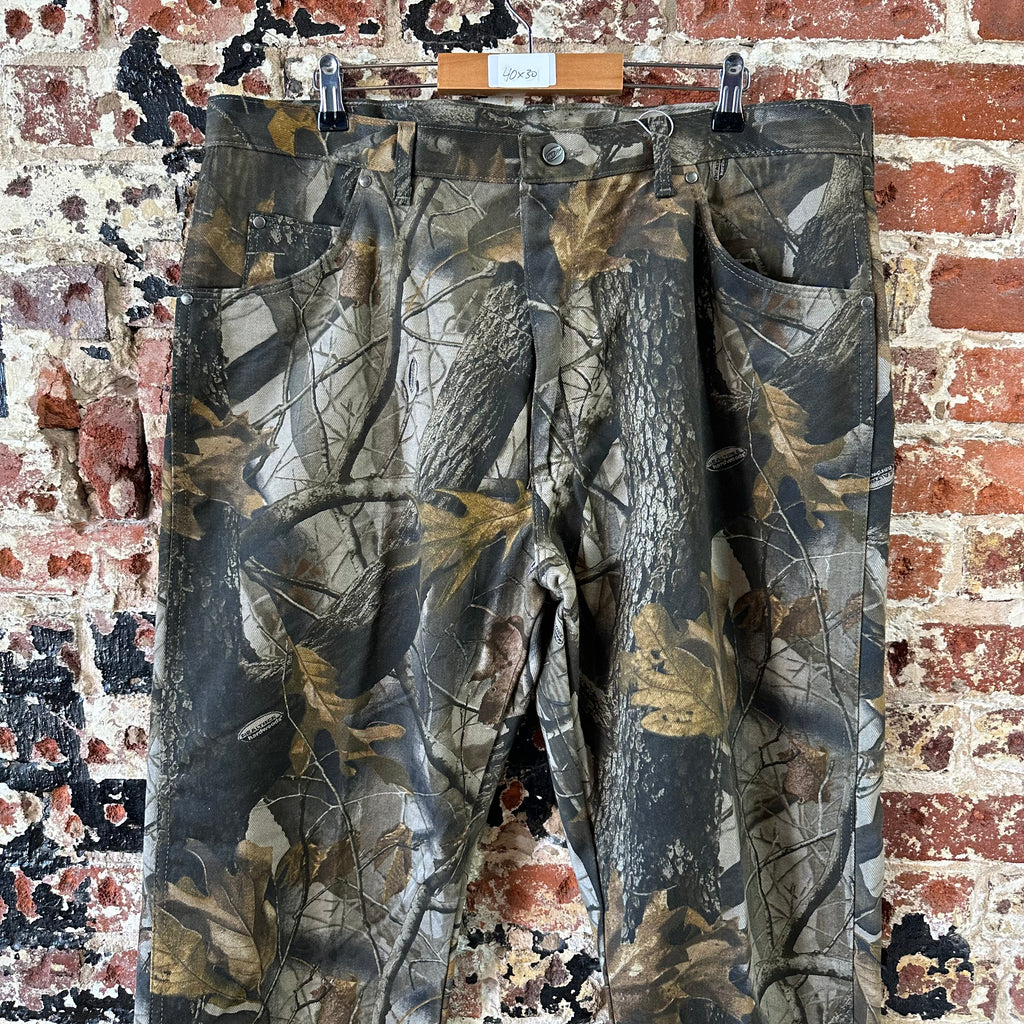 Wrangler Pro Gear Cargo Pants Mens 40x30 Brown Real Tree Camo Hunting Outdoors