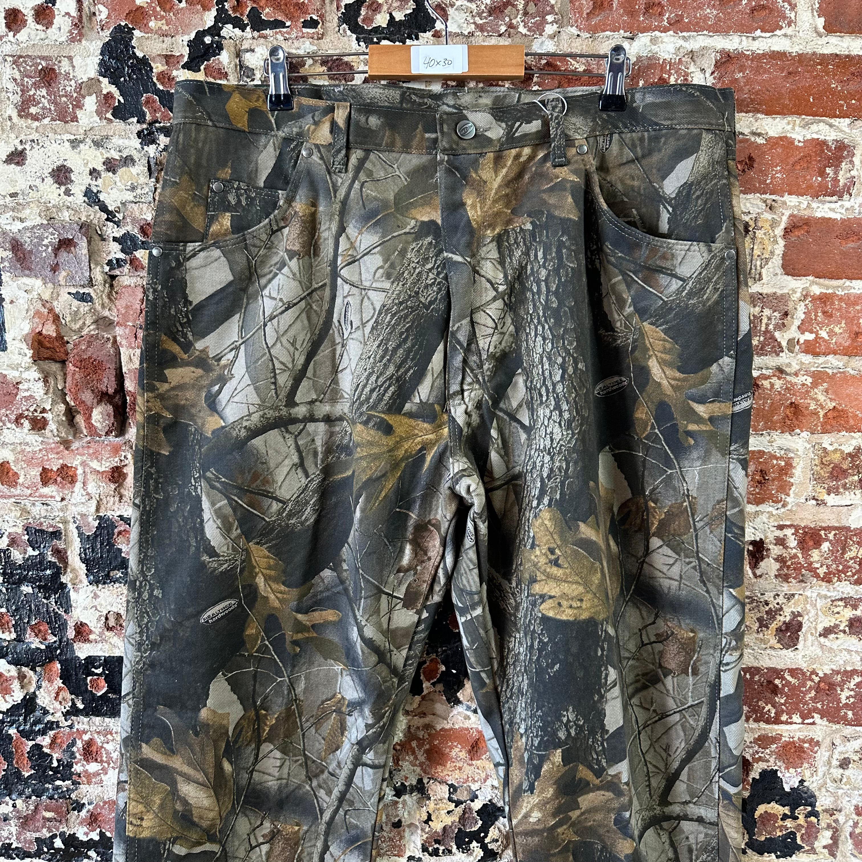 Wrangler Pro Gear Cargo Pants Mens 40x30 Brown Real Tree Camo Hunting Outdoors