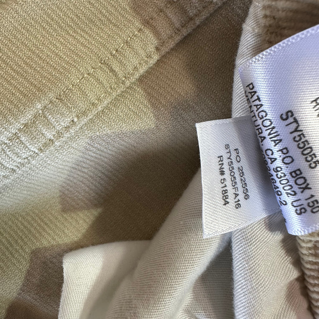 Patagonia Corduroy Pants Womens 28 Tan Khaki Travel 31x31"