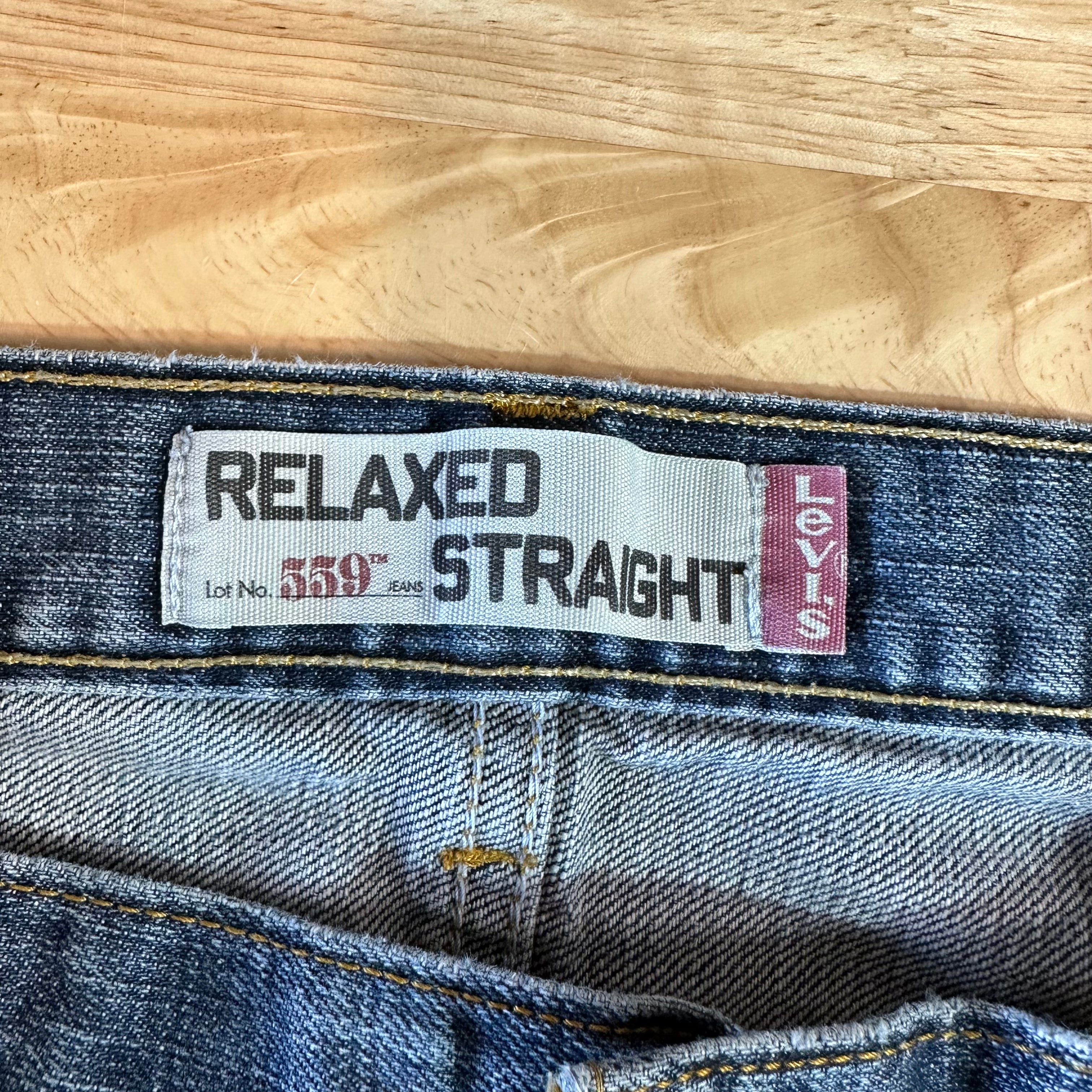 Levi's 559 Mens 36x30 Blue Jeans