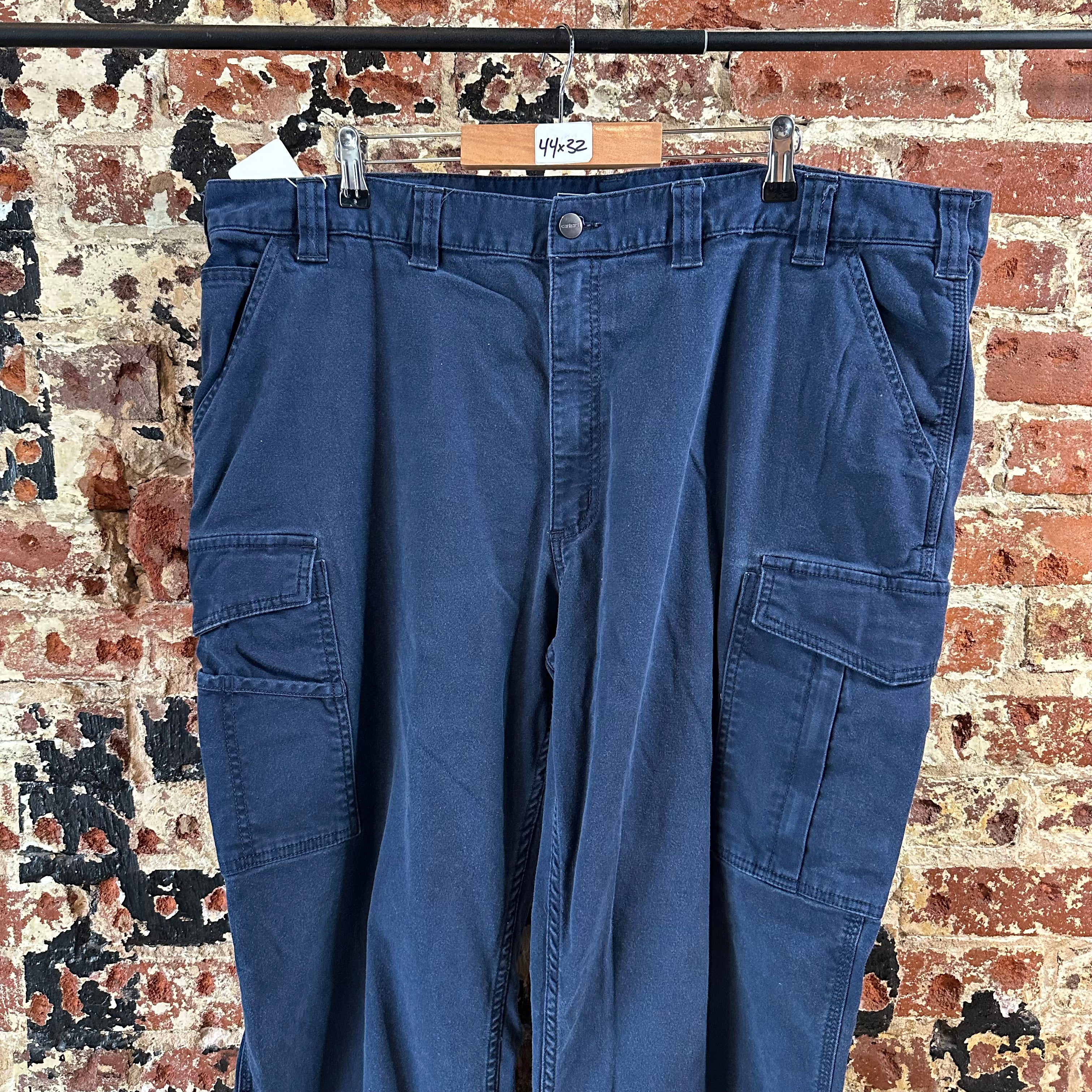 Carhartt Mens 44x32 Blue Pants