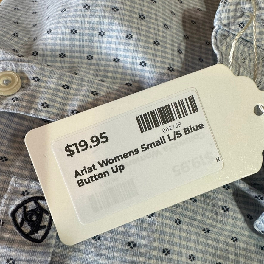 Ariat Womens Small Button Up