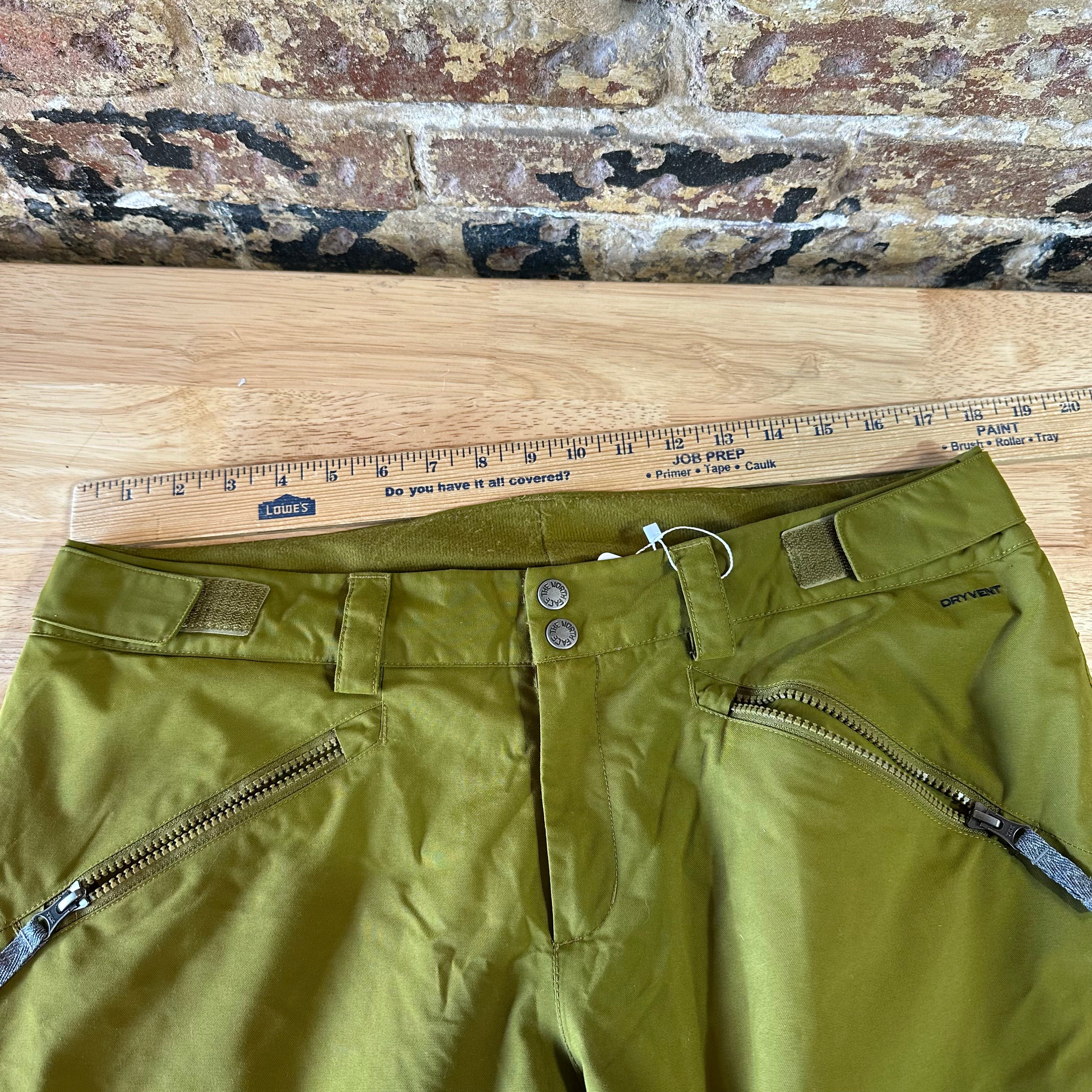 North Face Snow Pants Womens Large Ski Snowboard Insulated Winter Green