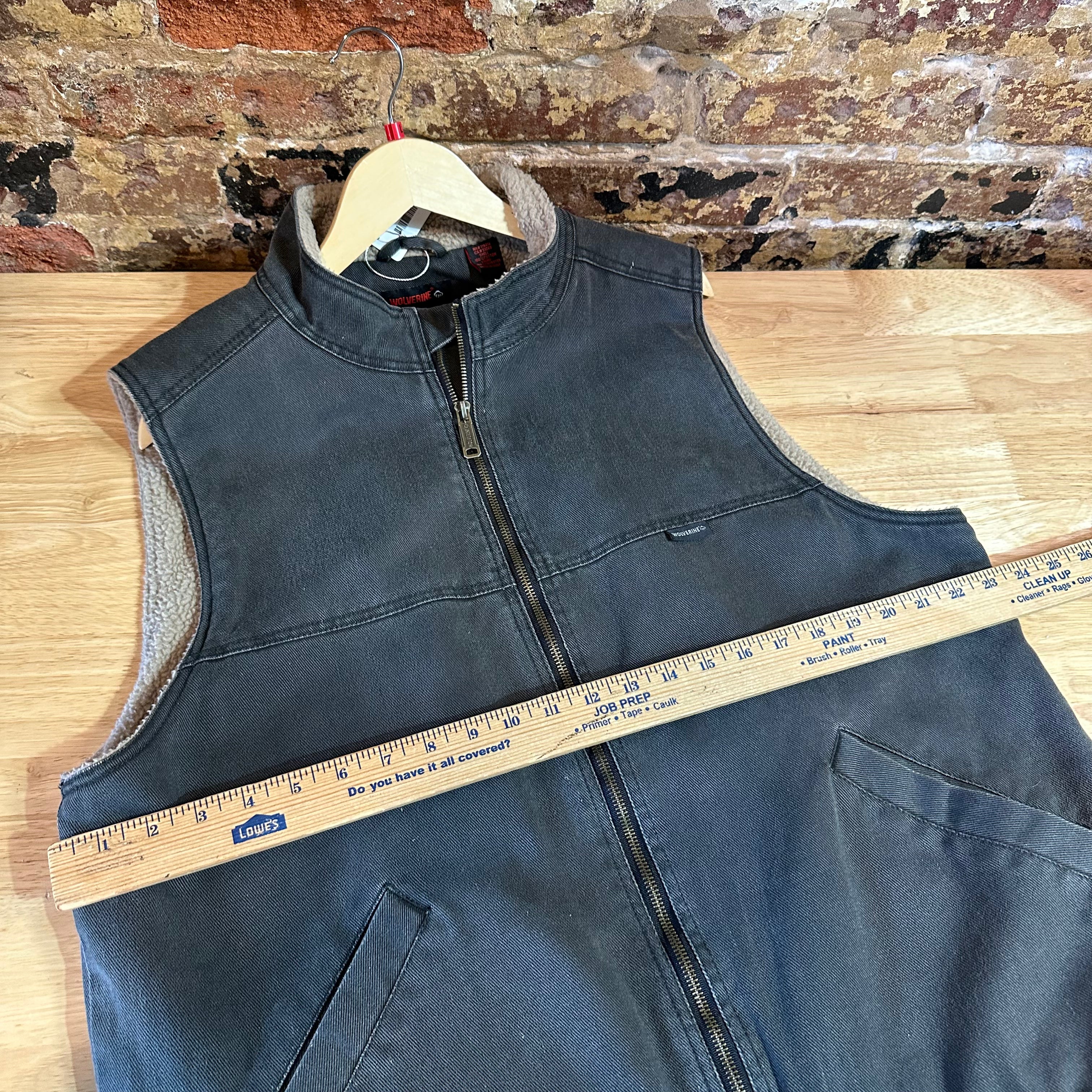 Wolverine Mens Large Gray Vest