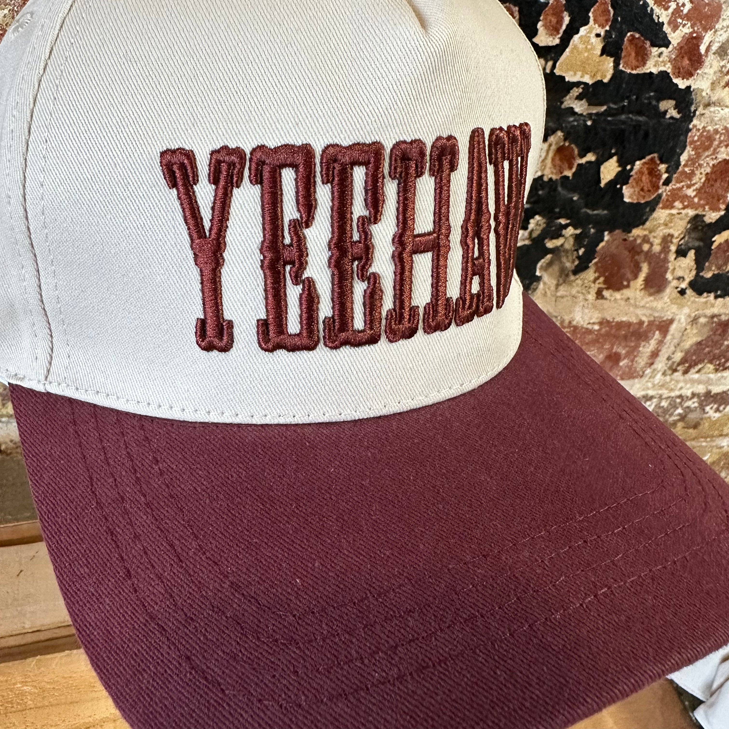 YEEHAW Hat Burgundy NEW