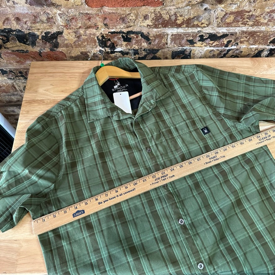 Spyder Mens XL Short Sleeve Button Up