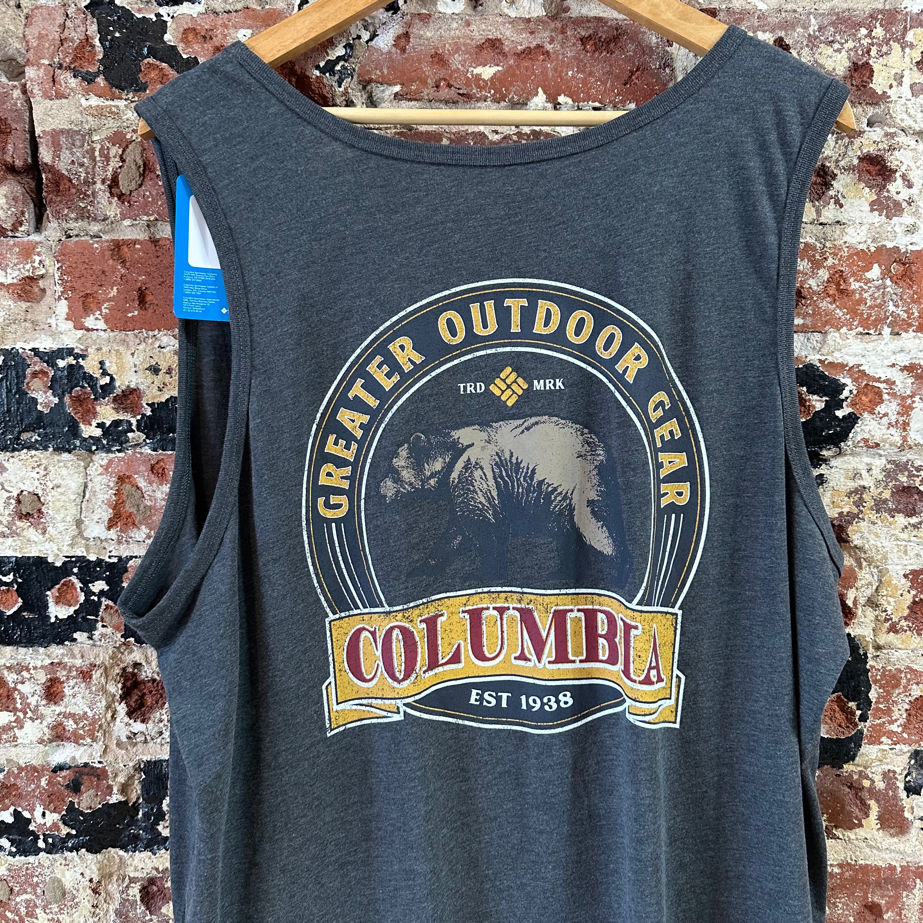 Columbia Men's 2XL Tank Top Gray NEW