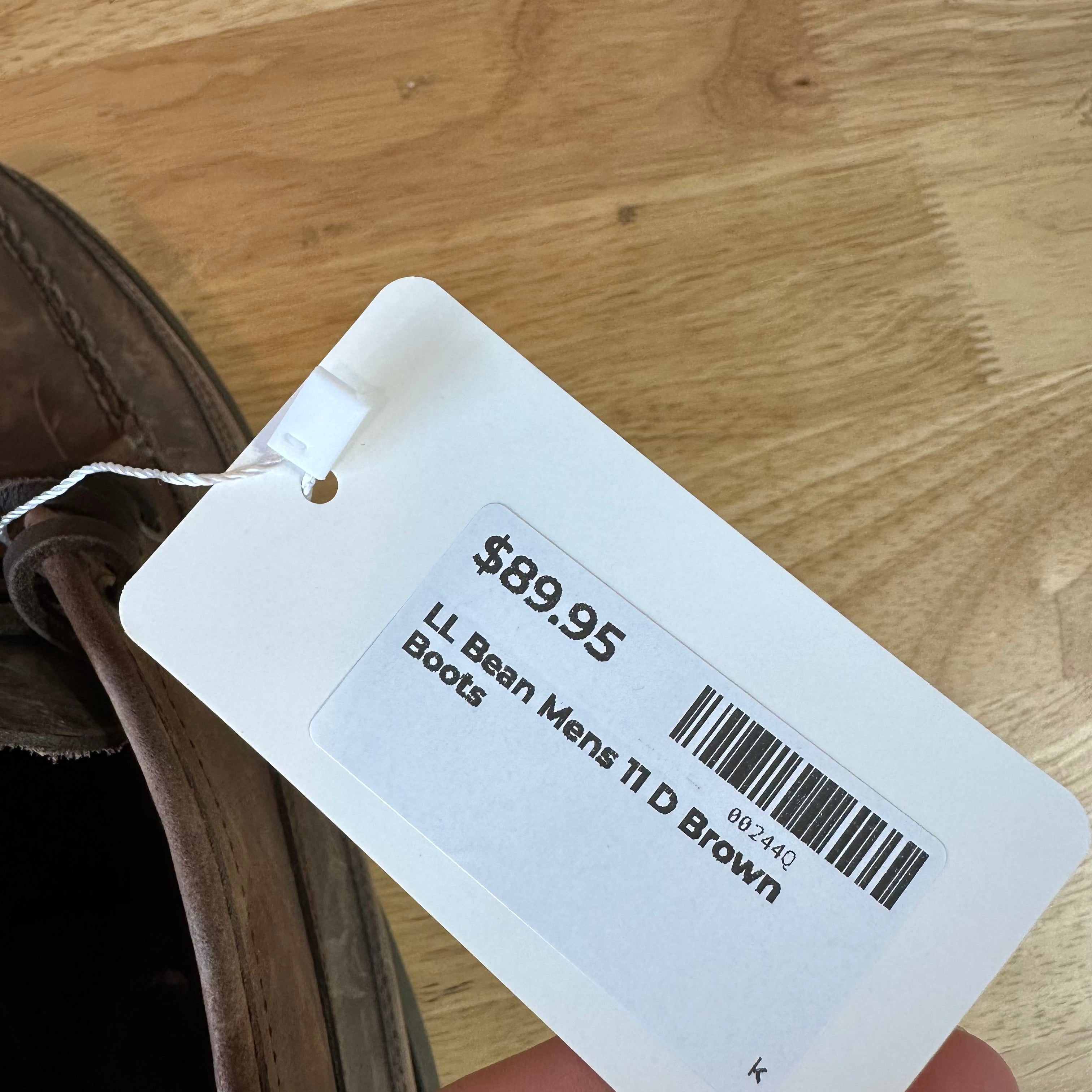 L.L. Bean Signature Mens 11 D Jackman Ranger Brown Leather Chukka Moc Boots Shoes