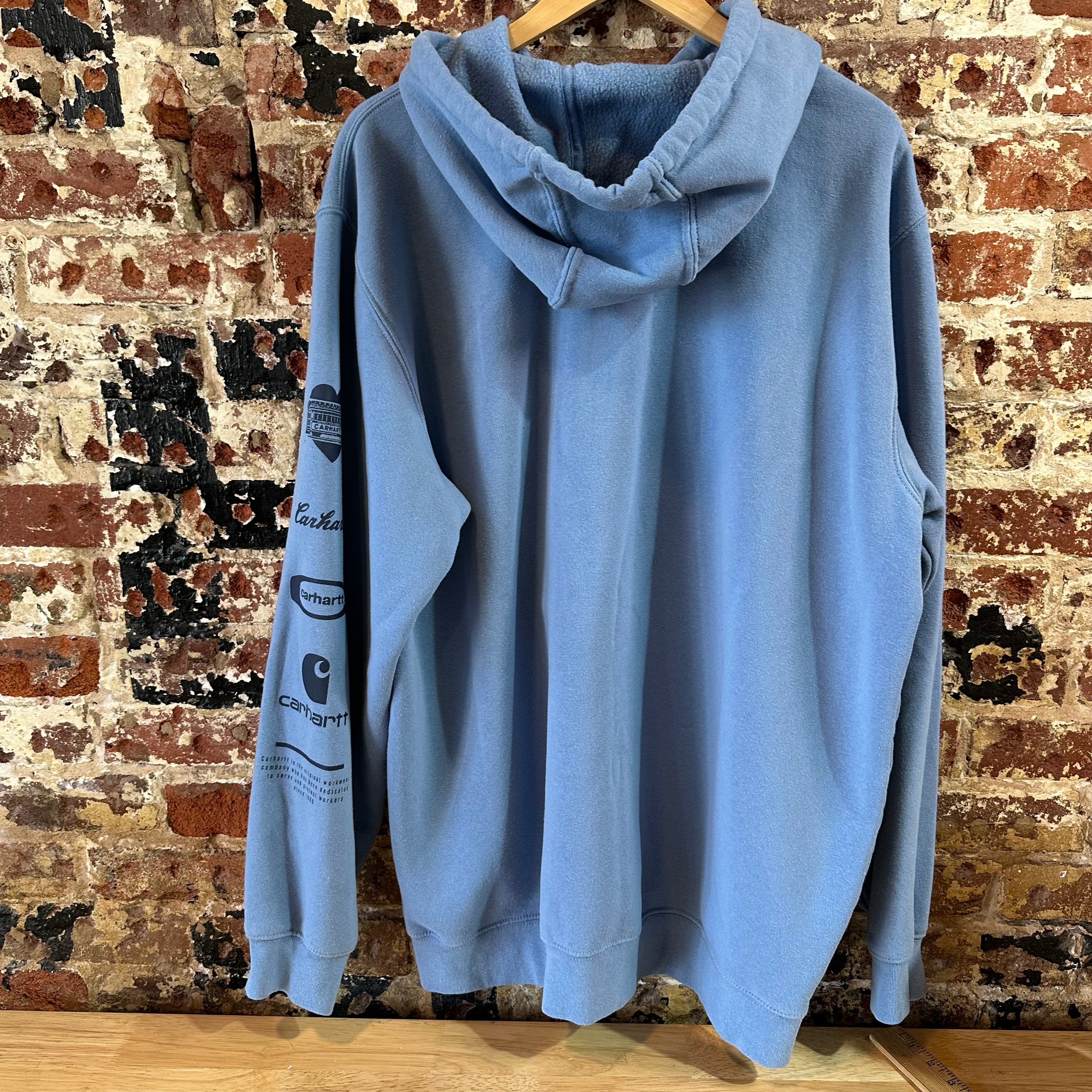 Carhartt Blue Hoodie Mens XL