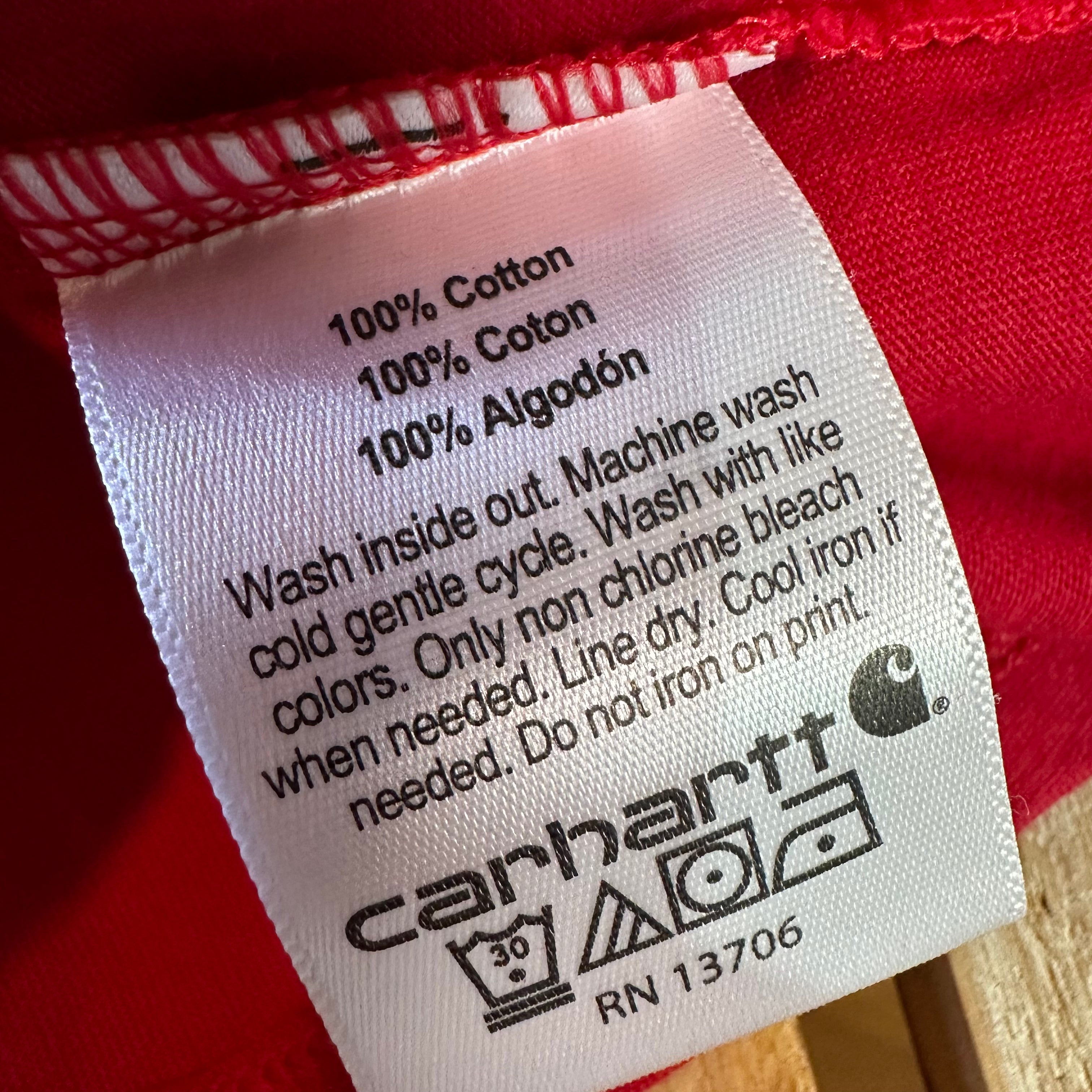 Carhartt Girls 6M Red T-Shirt NEW