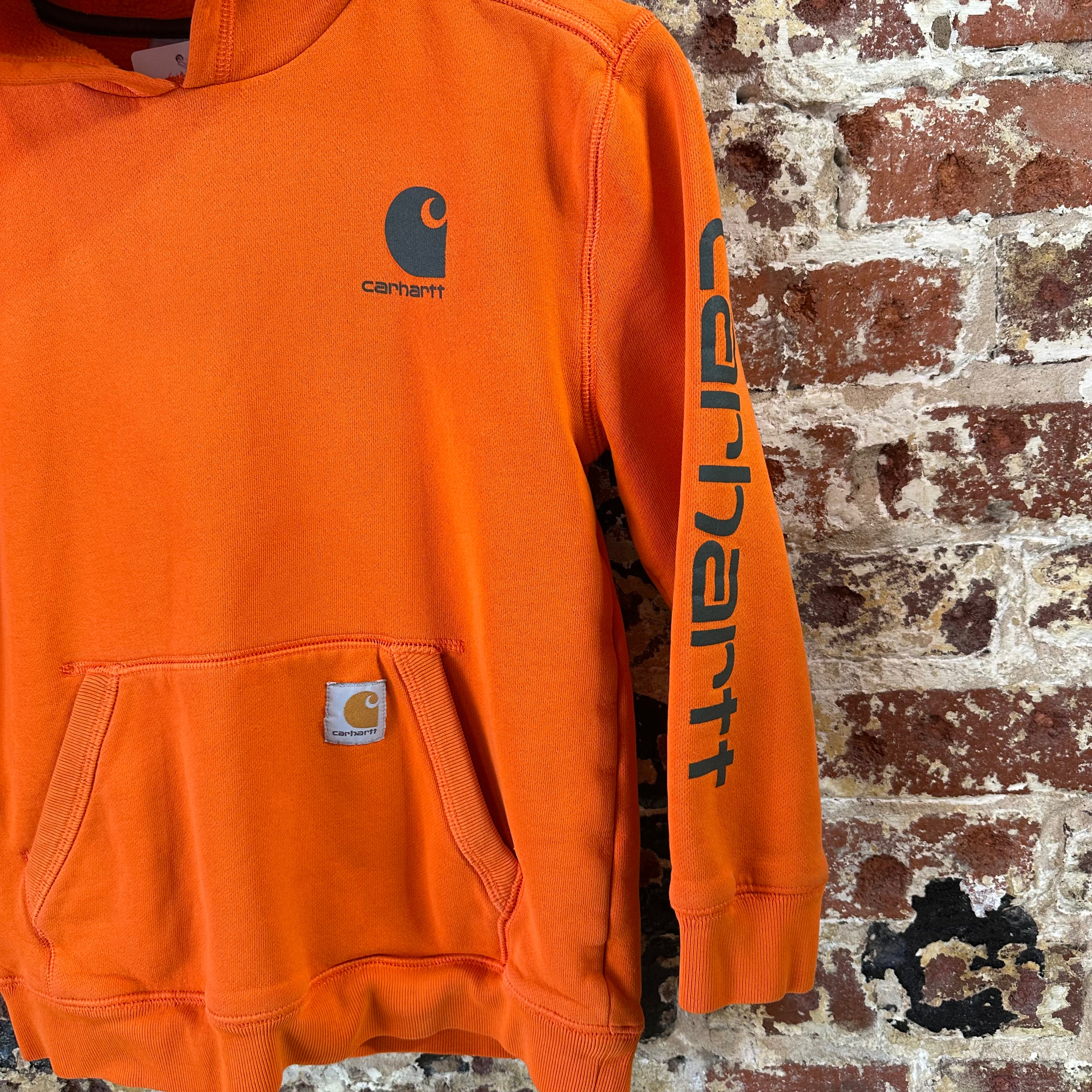 Carhartt Boys Medium 8-10 Orange Hoodie