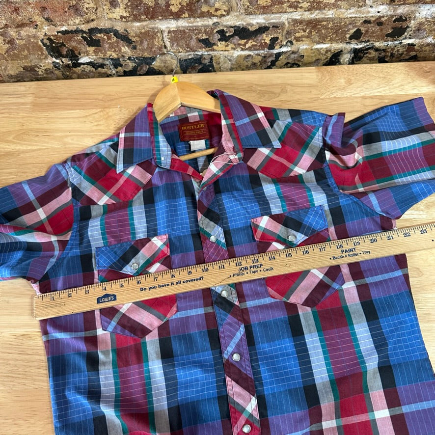 Rustler Button Up Shirt Mens Medium Western